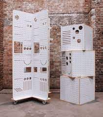 Futurist Architecture Peg Board Pegboard Display Display Design