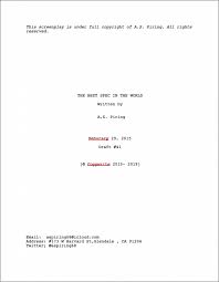 This template follows the layout of the template posted for msword at the website of the university. Create A Professional Screenplay Title Page In 3 Steps