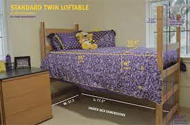 Maybe you would like to learn more about one of these? Measurements For A Standard Twin Loftable Bed Dorm Room Inspiration Dorm Room College Bedding