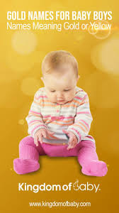 Gold Names For Baby Boys Names Meaning Gold Or Yellow If you have a new male golden retriever, try to choose a masculine name that will reflect his physical or character traits. baby boys names meaning gold or yellow