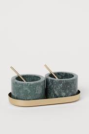 Maybe you would like to learn more about one of these? Stone Salt And Pepper Bowls Dark Green Home All H M Us Bol En Pierre Poivriere Pierre Verte