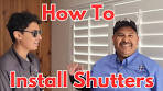 How to Install Wood Shutters with Deco Z Frame Inside Mount ...
