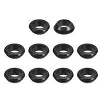5 Passe-fils Caoutchouc Noir 14mm Double Face - Lot Uxcell, Pour Câbles Et  Gaines
