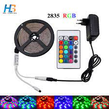 hbl 10m 5m 2835 rgb led strip light 3528 smd ip65 waterproof dc12v adapter 24keys remote flexible l waterproof led lights rgb led strip lights rgb led lights