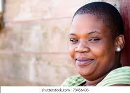 Friendly Young Black African Woman Close Stock Photo 73456405