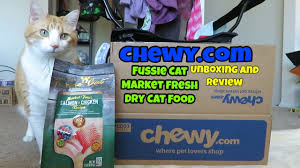 The number of cat owners who report that fussy cats have taken to the new food despite previously turning their nose up at other brands is usually a great indicator of how cats generally react. Chewy Com Unboxing And Review Fussie Cat Market Fresh Cat Food Youtube