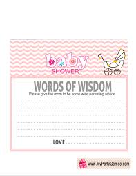 And no matter the gender of the new baby, a. Free Printable Words Of Wisdom Cards