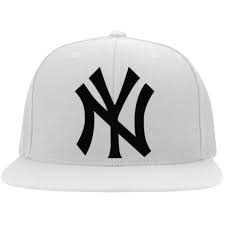 Official New York Yankees Classic Ny Logo Yupoong Flat Bill Twill Flexfit Cap New York Yankees New York Yankees Apparel Flexfit