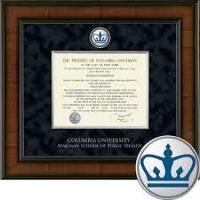 Church Hill Classics Presidential Diploma Frame Public Health Online Only The Columbia University Bookstore