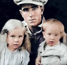 Author Sullivan and grandson Ernest Dotson