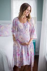 2 Pc Set Anais Maternity Nursing Delivery Hospital Robe And Matching Maternity Nursing Nightgow Nursing Nightgown Maternity Nightgown Delivery Robe Maternity