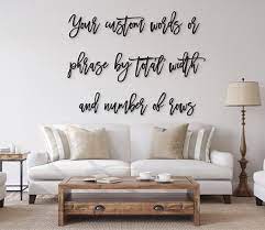 Custom Wood Words Custom Word Signs Wall Quotes Wooden Word Etsy In 2021 Wooden Words Sofa Design Wood Custom Wood