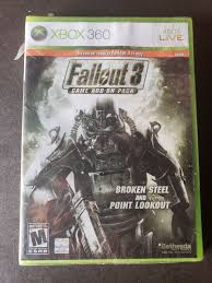 In broken steel, you'll continue your current fallout 3 character past the events of project purity, and work with the brotherhood of steel to eradicate. Fallout 3 Game Add On Pack Broken Steel And Point Lookout Microsoft Xbox 360 2009 For Sale Online Ebay