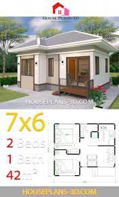 Look through hip roof design pictures in different colors and styles and when you. House Plans Design 7x6 With 2 Bedroos Hip Roof House Plans 3d Aframehome Small House Design Plans House Plans House Plan Gallery