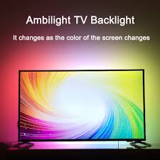 Ambilight Tv Kit Dynamic Light Led Tv Backlights Ambient Bias Lighting For Hdmi Sources 40 80 Tv Home Theater No Pc Led Strips Aliexpress