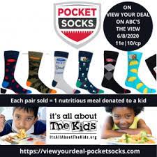 Schau dir angebote von ‪view‬ auf ebay an. Pocket Socks Featured On View Your Deals On Abc S The View It S All About The Kids Foundation Prlog