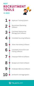 10 Best Recruitment Tools In 2020 Infographic Recruitment Software Hr Jobs Recruitment