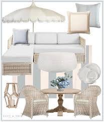 Happy Friday The Weathers Been So Nice Lately So I Thought I D Share My Outdoor Living Favorites On In 2020 Outdoor Living Wicker Dining Chairs Mood Board Interior