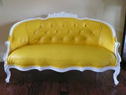 Follow The Yellow Brick Road Of Design Rules Love Seat Yellow Loveseat Yellow Furniture