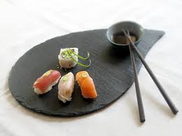 Set Of Teal Porcelain Mini Bowl Large Black Leaf Salvaged Etsy Mini Bowls Sushi Dishes Sushi Set