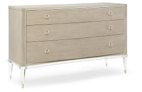 Kelmar Wide Dresser Pale Gray Caracole Brands One Kings Lane Caracole Furniture Three Drawer Dresser