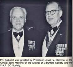 Clovis H. Brakebill National Society Sons of the American Revolution  President General 1986-1987