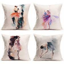 We did not find results for: Buy Fukeen Set Of 4 Ballerina Pillow Case Watercolor Painting Girl Ballet Dancer Pillows Cushion Cover Home Girls Room Decor Cotton Linen Decorative Pillow Covers 18 X 18 Inch Dance Girl Online