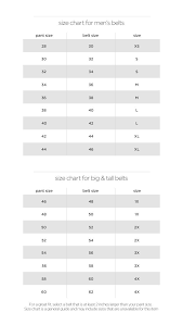 40 Disclosed Size Chart For Big And Tall