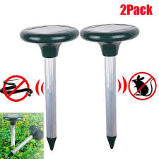 The ultrasonic pest repeller is portable and easy to install. Walfront 2pcs Ultrasonic Solar Power Snake Mouse Mice Pest Rat Rodent Repeller Repellent Solar Rat Repellent Rodent Repeller Walmart Com Walmart Com