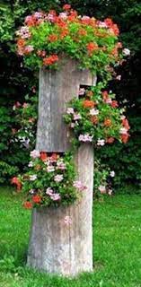 Maybe you would like to learn more about one of these? Tree Trunk Flowers Tree Stump Planter Plants Garden Art