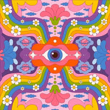 Hand drawn psychedelic magic mushrooms seamess pattern. Psychedelic Images Free Vectors Stock Photos Psd