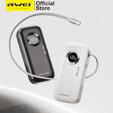 Elite NetworkTelecommunication | Awei PA-9 10000mAh Power Bank Fast  Charging 22.5W Scalable built-in Type-C Cable  http://wasap.my/+60124456939https://... | Instagram