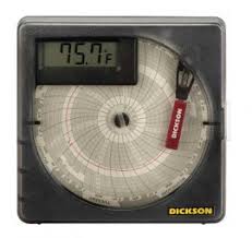 dickson vfc70 temperature chart recorder with digital display 7 days