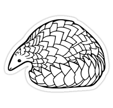 Save The Pangolins Sticker By Loramaze In 2021 Pangolin Art Animal Icon Pen Sketch