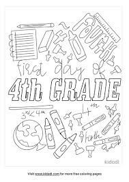 Use these coloring pages worksheets especially for first grade to not only practice reading the different color words and matching them to their correct colors, but also introduce them to different magical destinations around the world. First Day Of School 4th Grade Coloring Pages Free School Coloring Pages Kidadl