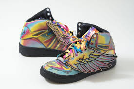 Adidas Jeremy Scott Rainbow Color Hologram Size Us 8 Shoes Sneakers