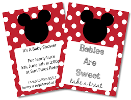 (free printable) downloadable invitations templates for your next awesome party. Free Mickey Mouse Baby Shower Invitations Clipart Minnie Mouse Too