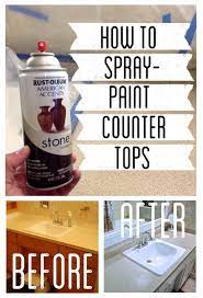 Tired of your old laminate countertops? How To Spray Paint Countertops Spray Paint Countertops Painting Countertops Diy Home Improvement