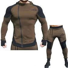 New Mens Tracksuit Set Fleece Hoodie Top Bottoms Jogging Joggers Gym Contrast Ebay Mens Tracksuit Set Track Suit Men Mens Pants Fashion