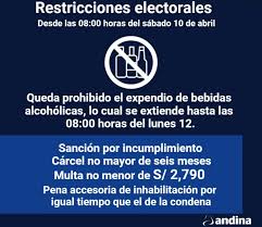 Será hasta el sábado, día en que expira el toque de queda. Elecciones 2021 Ley Seca Entra En Vigor Desde Las 08 00 Horas De Hoy Sabado Noticias Agencia Peruana De Noticias Andina