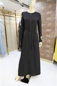 Hot Item Muslim Burqa Black Long Outwear Classic Embroidery Abaya Dress Burka Islamic Women Coat