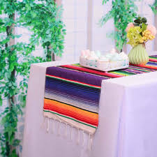Check out our mexican dinner party selection for the very best in unique or custom, handmade pieces from our party games shops. Buy Htfdstar Pack Of 6 Mexican Serape Table Runners 14 X 108 Inch For Mexican Party Decorations Fiesta Party Decorations Fringe Cotton Handwoven Table Online In Turkey B07t9cqrt9
