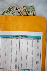 52 Week Money Challenge Free Printable To Save 1 378 In