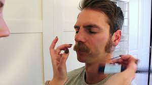 The first and possibly most important step is to make one single hair with the brush tool. How To Professionally Apply A Fake Mustache Youtube