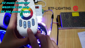 Btf Lighting New Product Launch X2 Music Controller Ws2811 And Ws2813 Led Strips Youtube