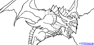 Monster colouring page 11 is one of my favourites of all 30 monster colouring pages. Realistic Scary Realistic Scary Dragon Coloring Pages Novocom Top