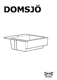 domsj single bowl top mount sink white