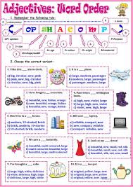 Adjectives Word Order Worksheet Free Esl Printable Worksheets Made By Teachers Adjective Words Adjectives Elementary Adjectives