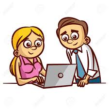 See computer graphics stock video clips. Office Workers Working On Computer Clipart Royalty Free Cliparts Vectors And Stock Illustration Image 61250318