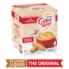 We did not find results for: Coffee Mate The Original Liquid Coffee Creamer 24 Ct Box Non Dairy Lactose Free Creamer 4 Pack Walmart Com Walmart Com
